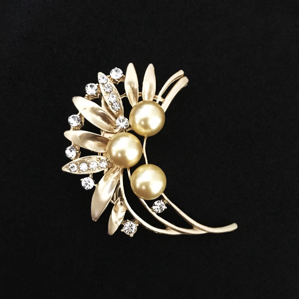 BROS DADA TERBARU  /AKSESORIS HIJAB kekiniaan kode 0124 0125 0126 0042 //bros hijab//bros blezer/bros kebaya-0124 G0LD