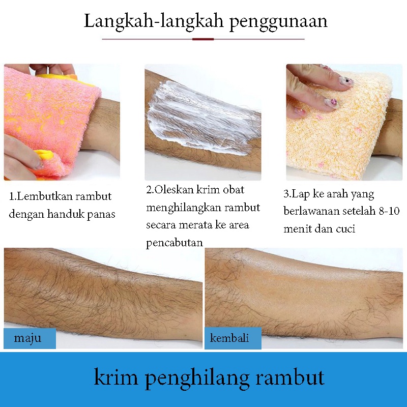 perontok bulu permanen 100g penghilang bulu ketiak Kaki/tangan/rambut dubur/rambut kemaluan/dada penghilang bulu baju Privat Tanpa Rasa Sakit Tidak Merangsang penghilang bulu  Dan Penghilang Bulu Pribadi Yang Aman Dan Efektif