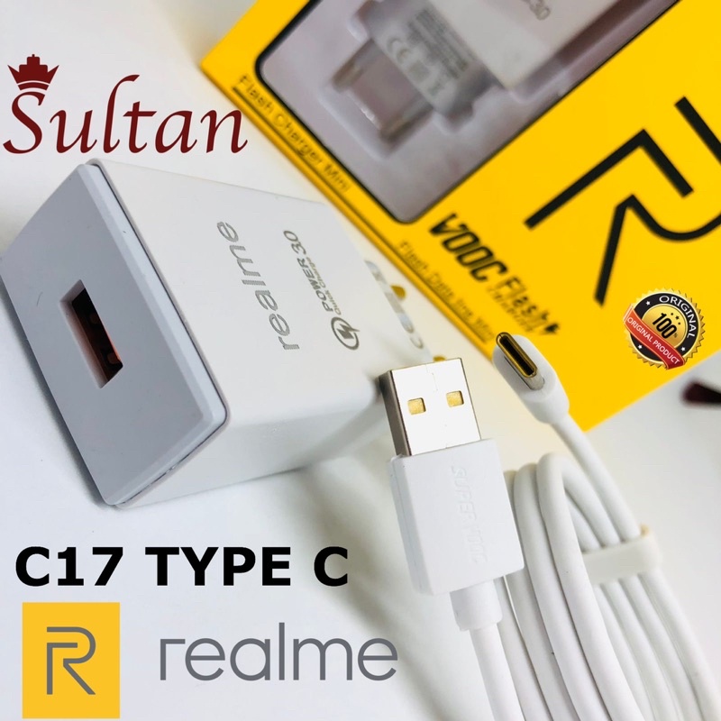 GROSIR CHARGER REALME C17 TYPEC ORIGINAL POWER 3.0