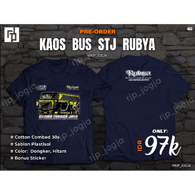 KAOS STJ RUBYA / SUDIRO TUNGGA JAYA RUBYA / RUBYA / STJ / KAOS RJP JOGJA