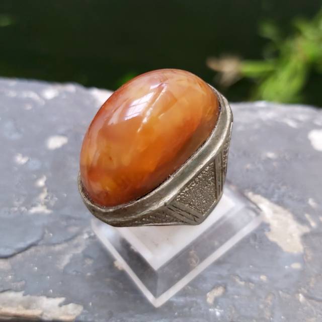Cincin Batu Akik Pandan Madu
