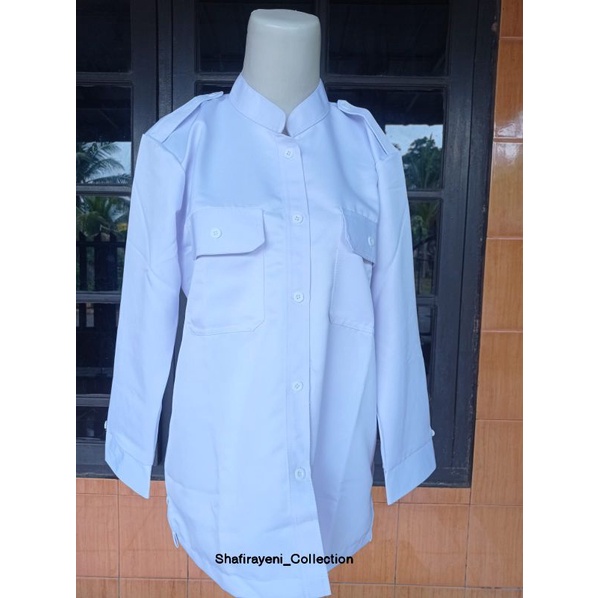 Baju PDH Wanita 2 Kantong Dada SANGHAI / Baju ASN Wanita