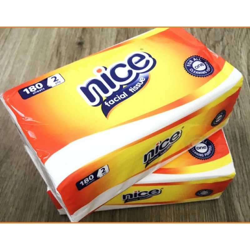 TISSUE TISU NICE 180 SHEET / PLY FACIAL TISSUE NICE 180 BUKAN 250