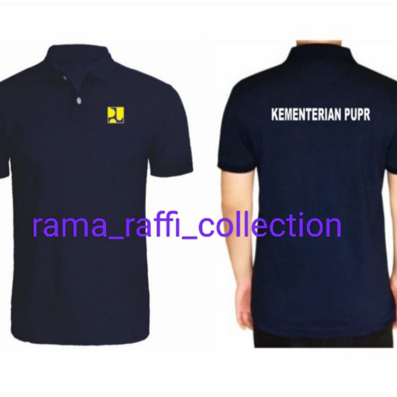 kaos polo kementerian pupr/ kaos katun kerah polo kementerian pupr