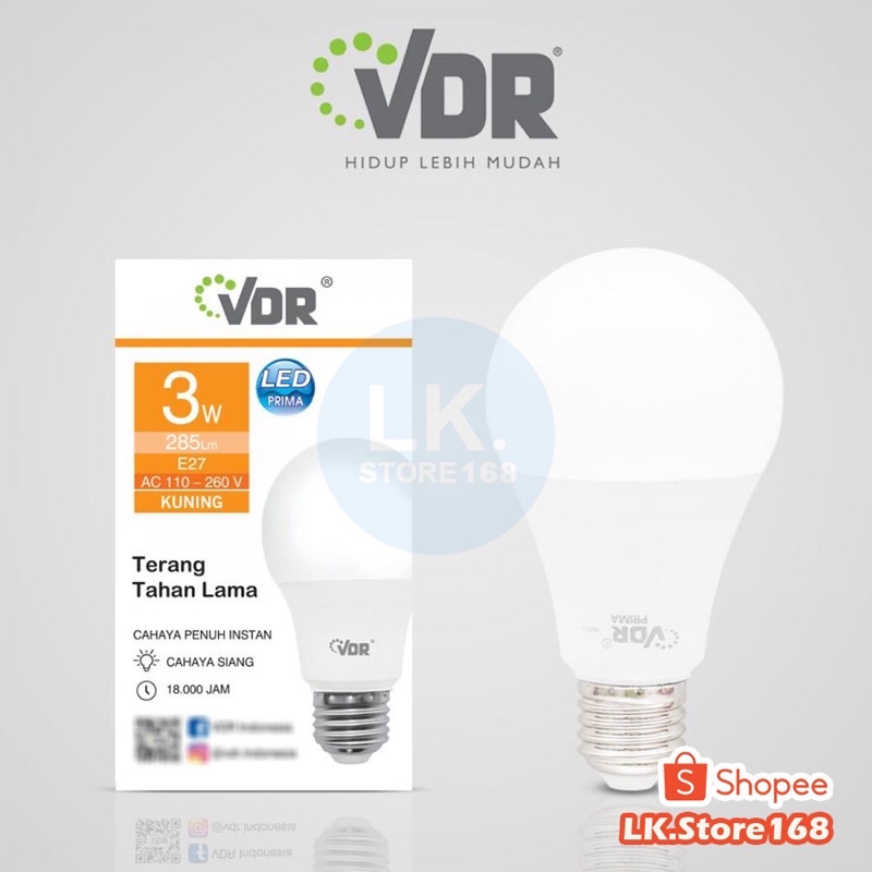 VDR LED PRIMA 3W WARM WHITE