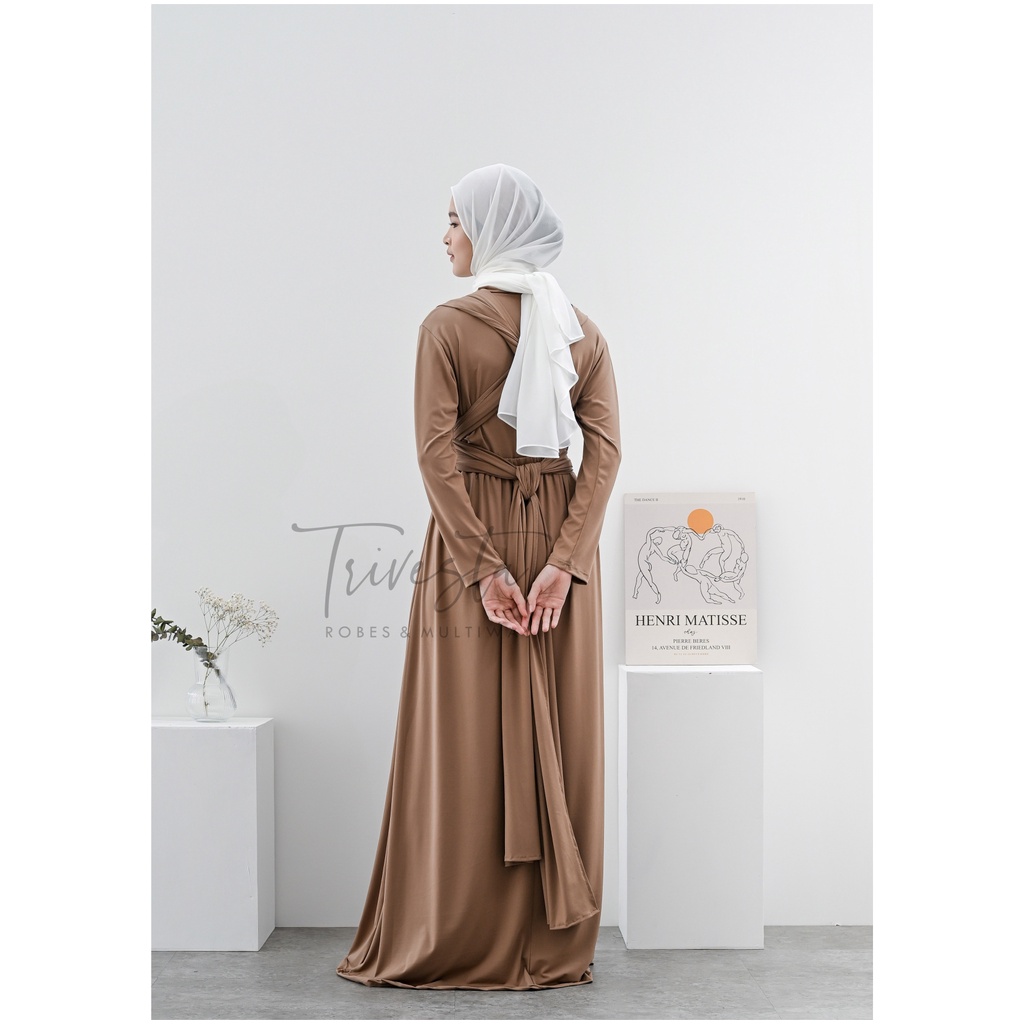 MAXI BERHIJAB  | COKMIL | MULTIWAY INFINITY CONVERTIBLE DRESS | FREE  MANSET&amp; SPECIAL LONG SCRAFT