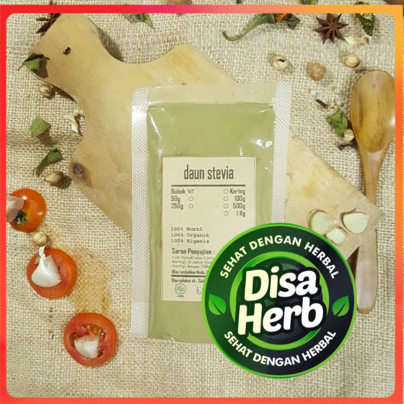 

DAUN STEVIA BUBUK 250 GRAM - Stevia Rebaudiana - MURNI - JSR - REMPAH - PREMIUM QUALITY