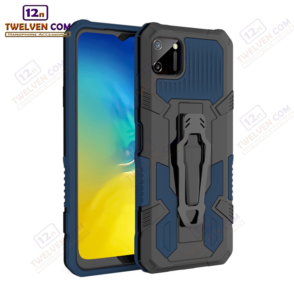 Case Shockproof Realme C11 Armor Hardcase Stand Clip