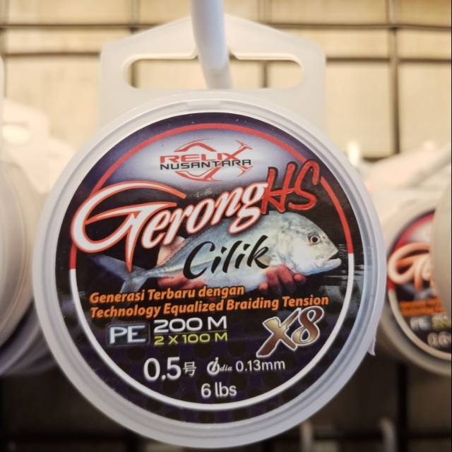 Senar PE Gerong HS Cilik X8 #0.5 Relix Nusantara