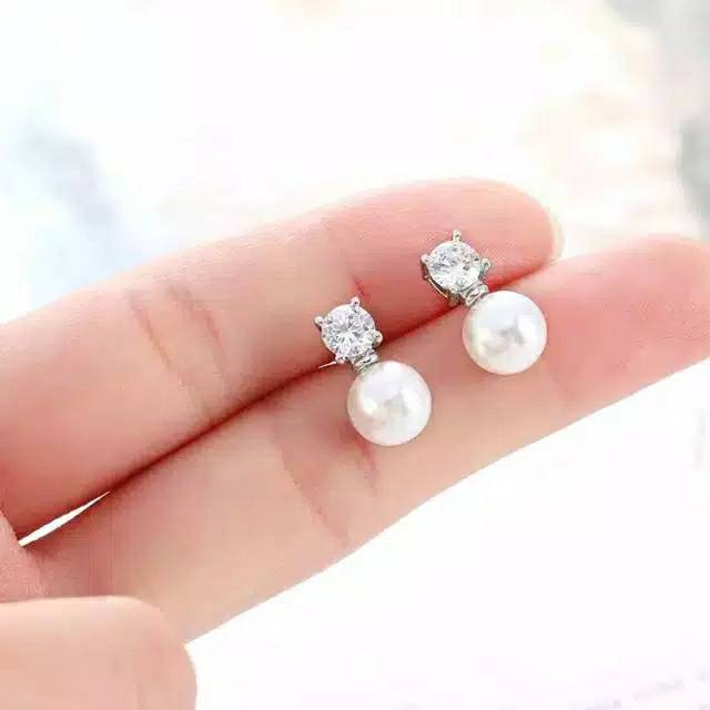 Giwang mutiara asli lombok