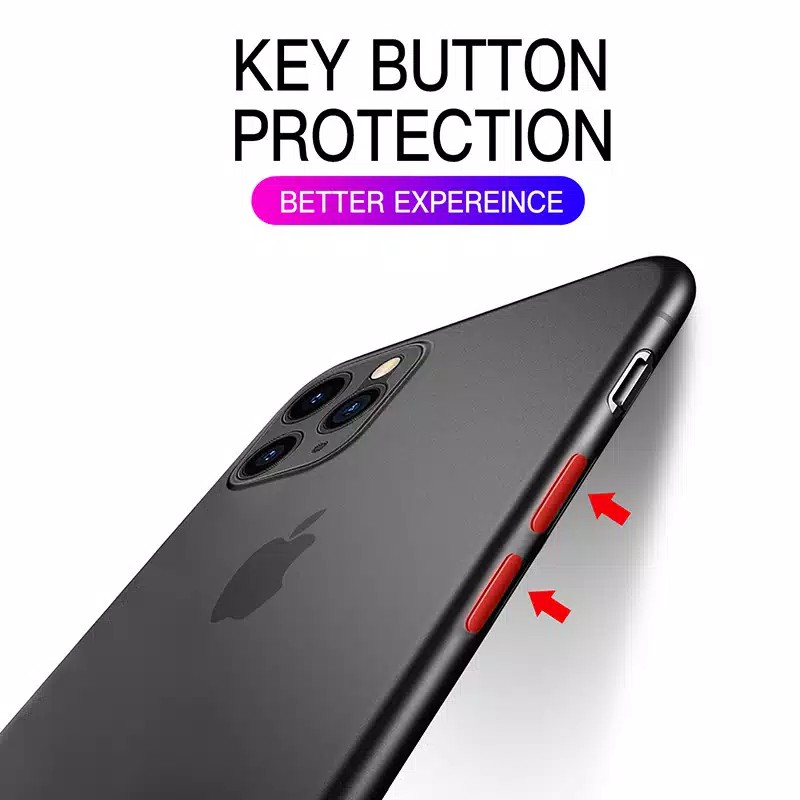 Ultra slim Thin matte PP CAMERA COVER IPHONE 12 MINI 11 12 PRO MAX X XR Xs Max case Casing