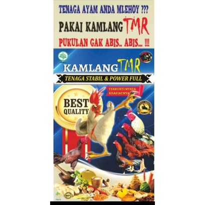 kamlang tmr 320 gr  jamu herbal ayam tarung vitamin tenaga obat kuat stamina fisik burung merpati