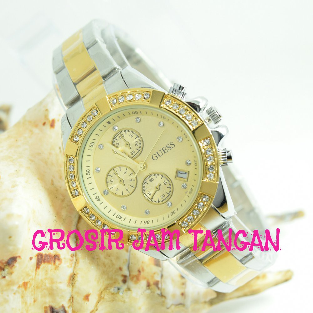 Jam Tangan Wanita Elegan Mewah Guess Syahrini Super Premium