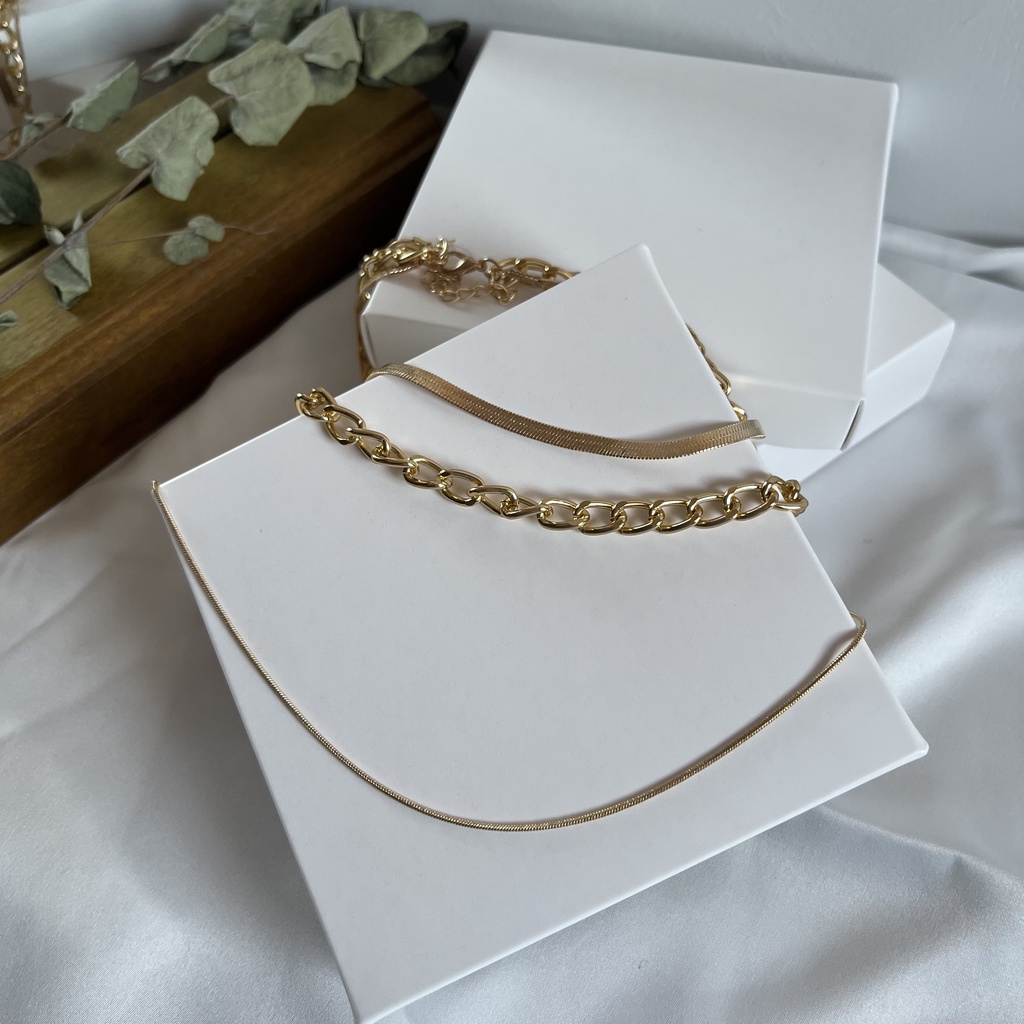 Cliona Necklace / Kalung Wanita Korea / Aksesoris Wanita / Kalung Rantai / Kalung Aesthetic / Kalung Layer Polos