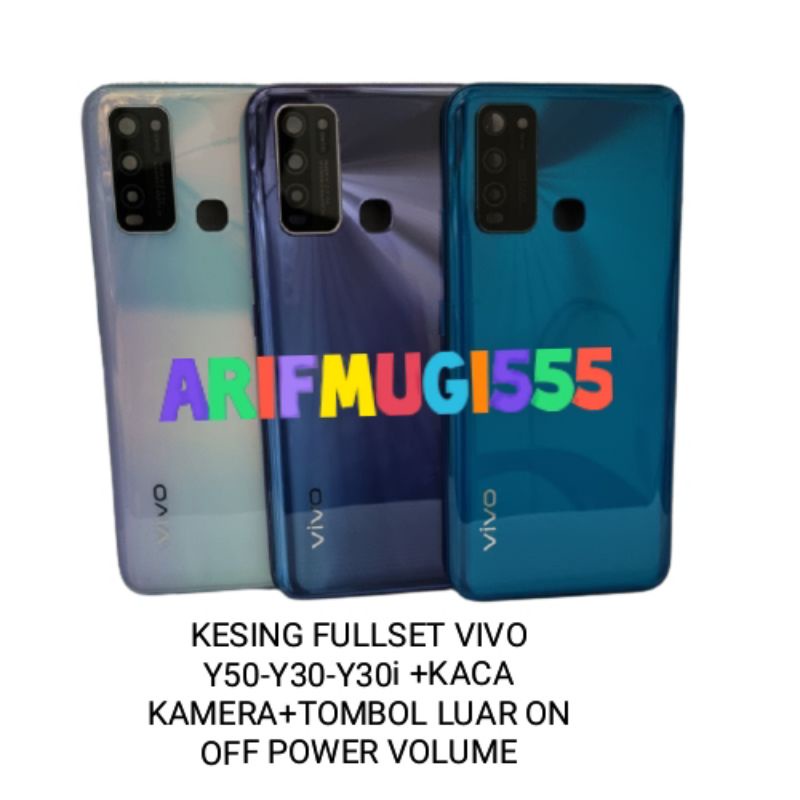 Kesing Casing Housing Fullset Backdoor Tulang Tengah Bezzel Bezel Vivo Y50 Y30 Y30i Original