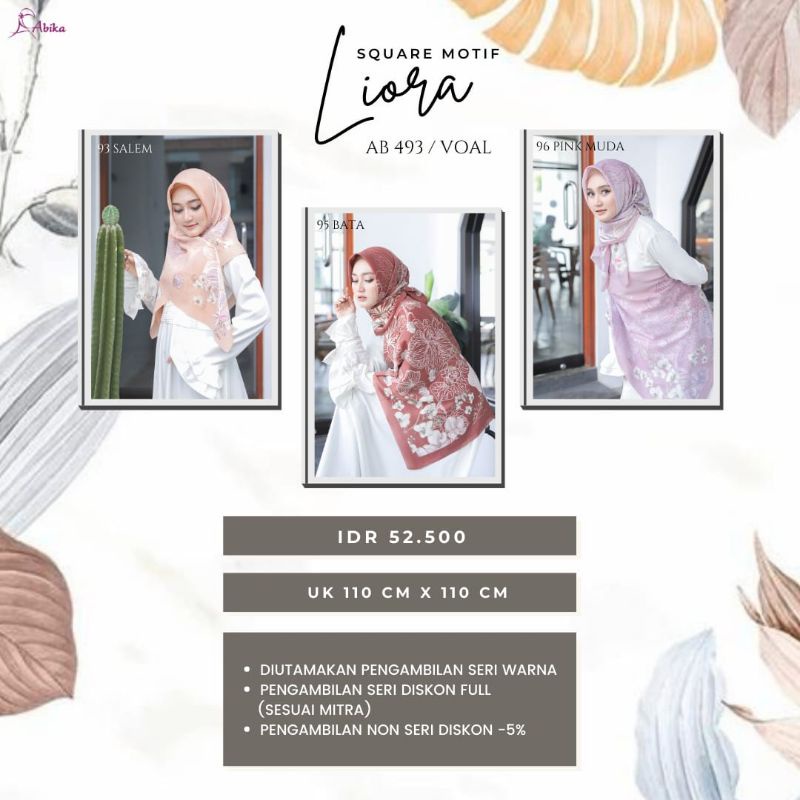 Liora square motif by abika ready