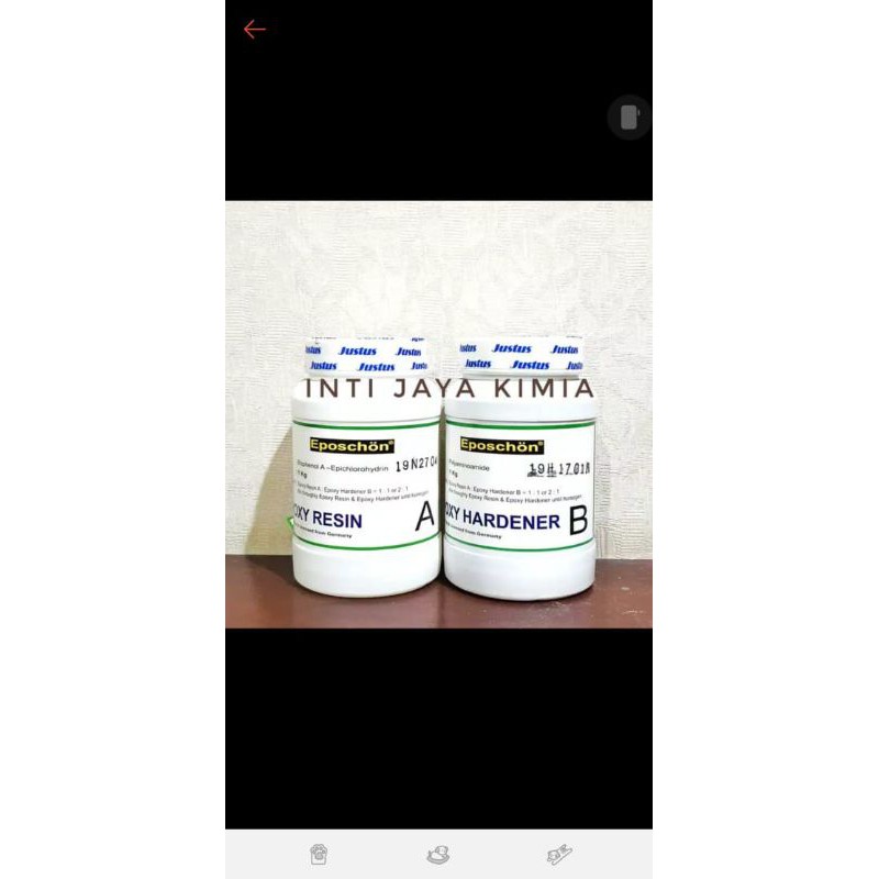 Eposchon Epoxy Resin Bening A 1 kg + B 1 kg