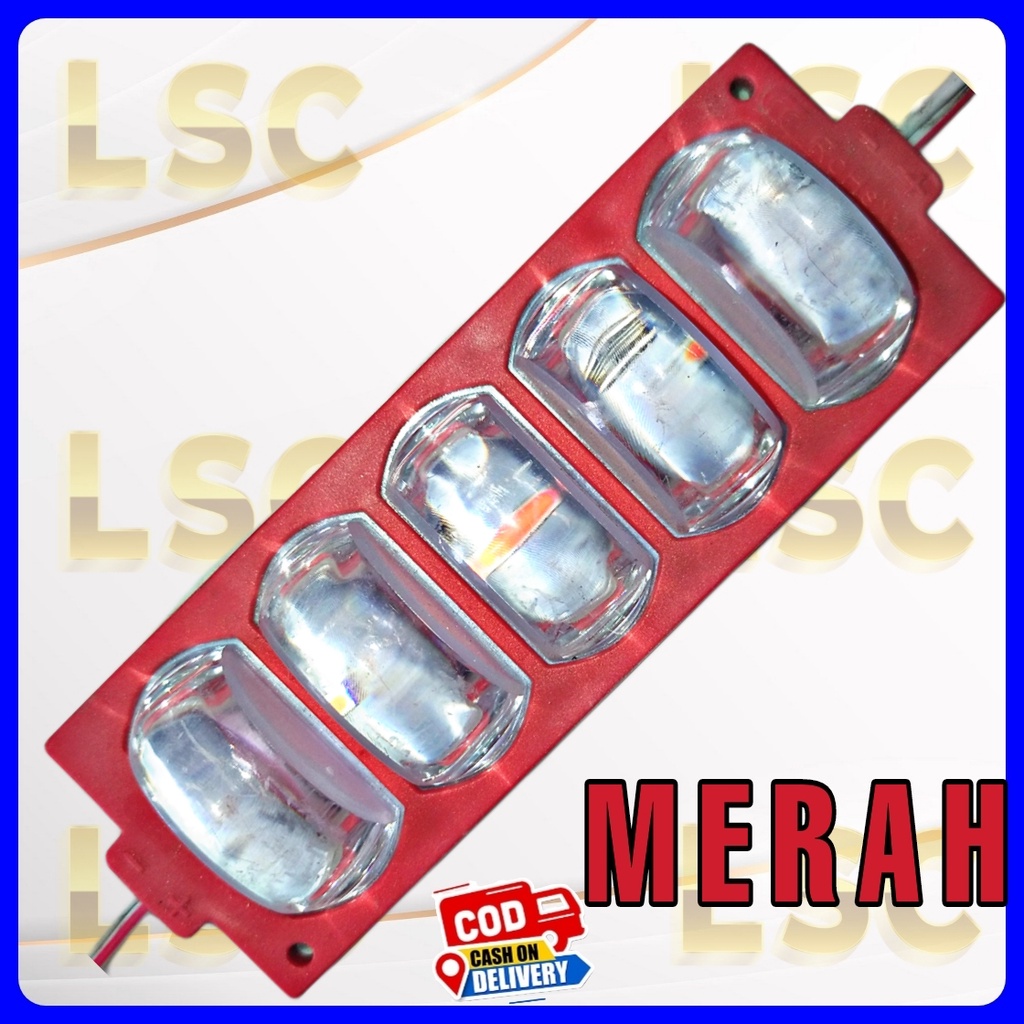 LAMPU LED 5 mata INJECTION 12-24 volt, variasi mobil motor truk bis