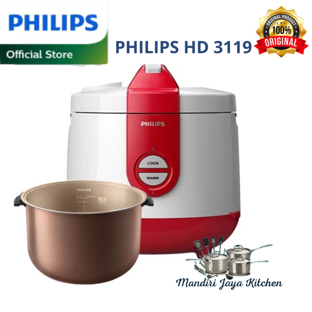 Magic com rice cooker PHILIPS HD 3119 / HD3119 2 ltr 3in1