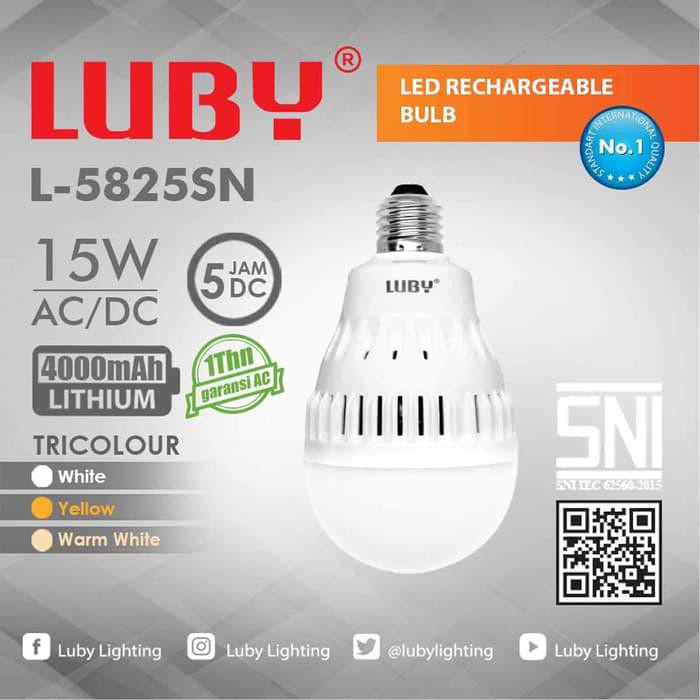 Lampu LED Emergency Tiga Warna / Tricolour 15watt LUBY