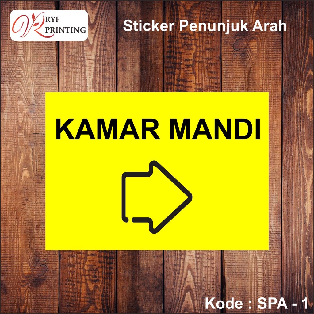 

STICKER PENUNJUK ARAH