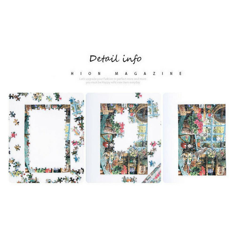 Row 150pcs / Set Mainan Edukasi Puzzle Jigsaw Transparan Motif Pemandangan Untuk Asah Otak Anak / Dewasa