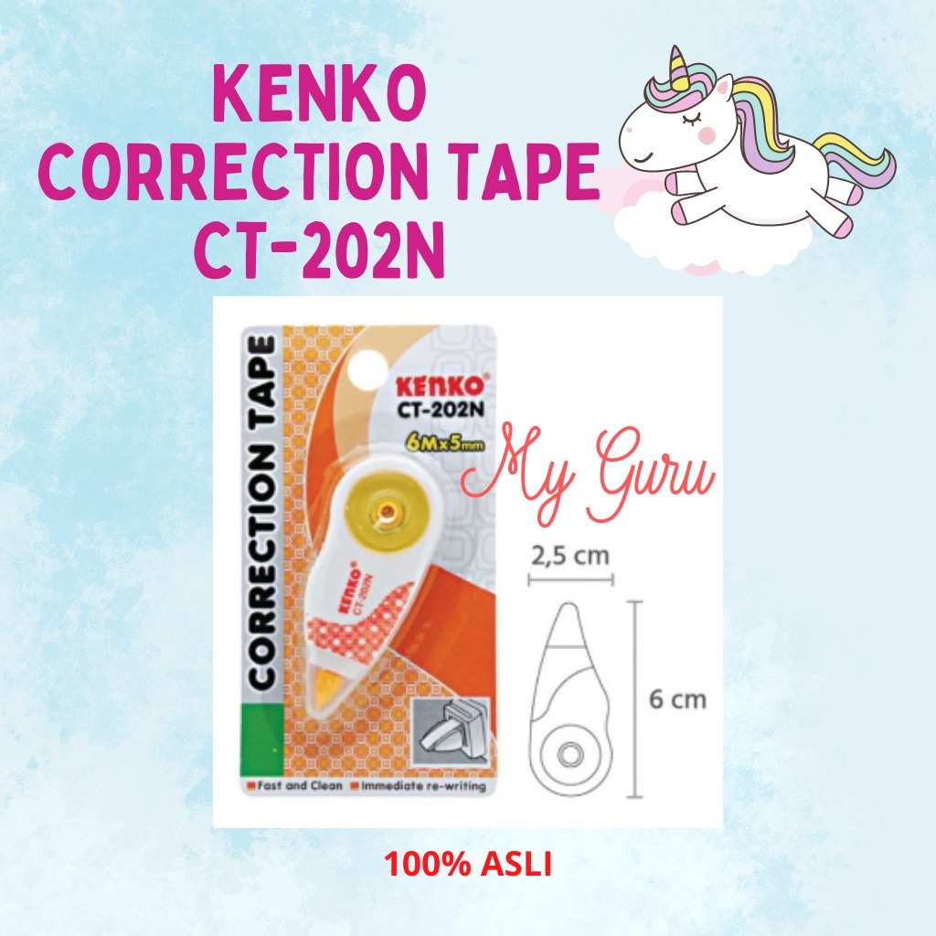 

[PCS] CORRECTION TAPE KENKO CT-202N / TIP X KERTAS (6 METER)