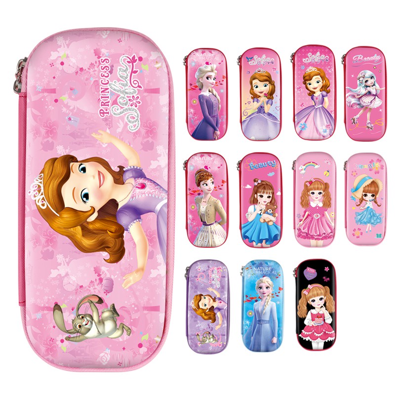 

KOTAK PENSIL IMPORT ANAK CEWEK / KOTAK PENSIL ANAK KARAKTER / KOTAK PENSIL ANAK PEREMPUAN / SOFIA FROZEN BARBIE UNICORN ERZA HELLOKITY