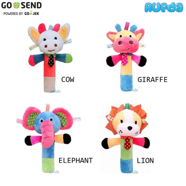 Marveila Rattle Squeeze Stick Mainan Boneka untuk Bayi Bisa Berbunyi Terbaru
