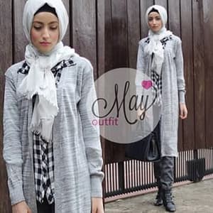 TokoMilkan - Cardigan Rajut Wanita Long Twis Cardy