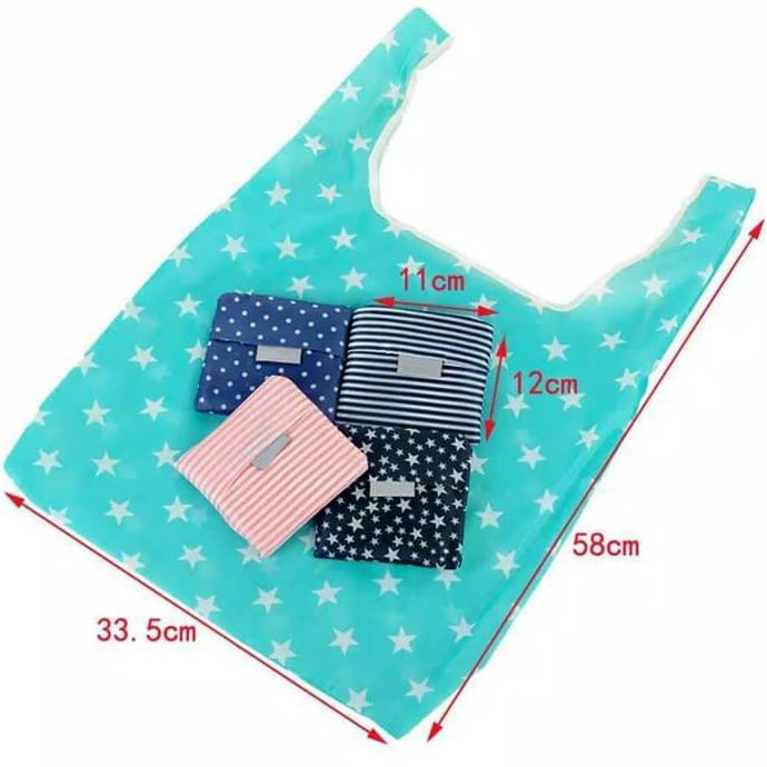Tas Belanja Lipat / Shopping Bag / Tas Lipat / Tas belanja GoGreen - Bintang Kecil