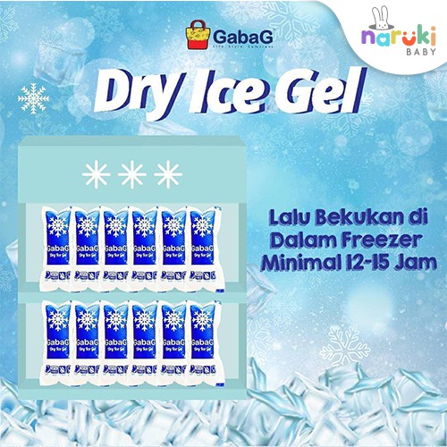 Gabag Dry Ice Gel Thermafreeze Ice Gel per Lembar isi 12