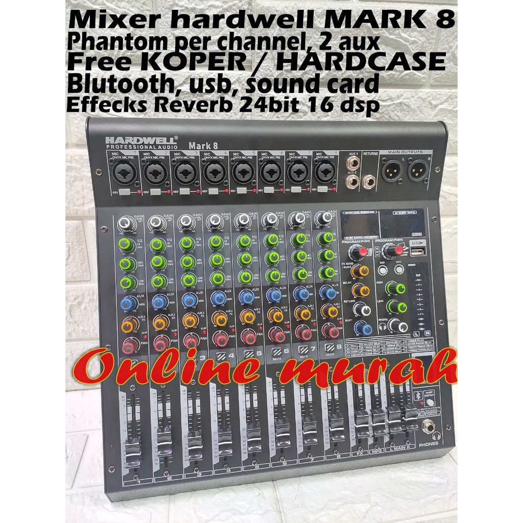 MIXER HARDWELL MARK8 MARK 8 8 CHANNEL ORIGINAL