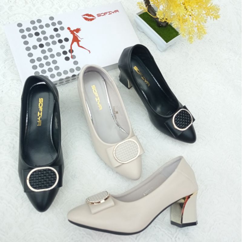 Sepatu high heels pantopel kerja wanita sofiya import murah 1981-5