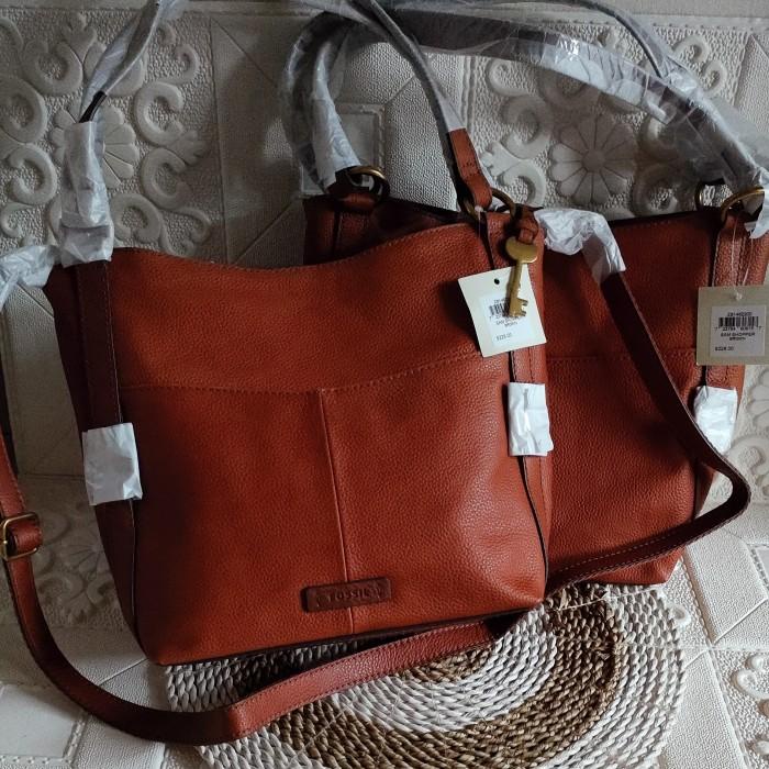 Tas fossil sam shopper brown, black
