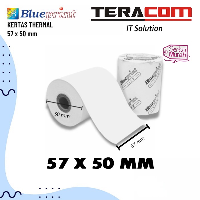 

BLUEPRINT KERTAS THERMAL 57 X 50 1 ROLL LITE UK
