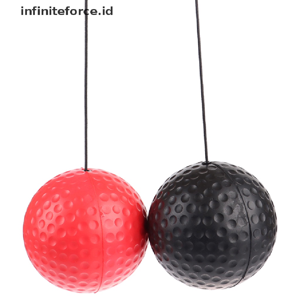 (Infiniteforce.Id) Bandana Dengan Bola Untuk Latihan Refleks Tinju