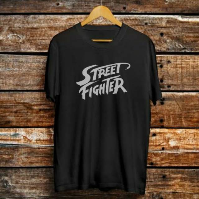 kaos street fighter bahan cotton combed 30s ready S M L XL XXL XXXL XXXXL BIG SIZE