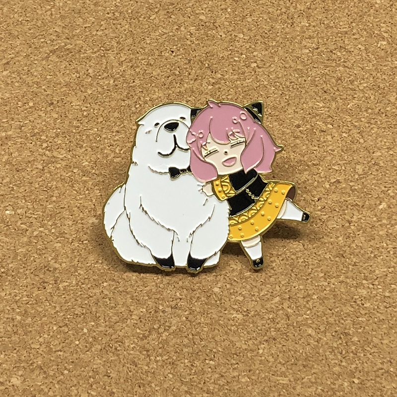 Spyx Bros Pin Enamel Desain Kartun Anime Anya Bear Lucu