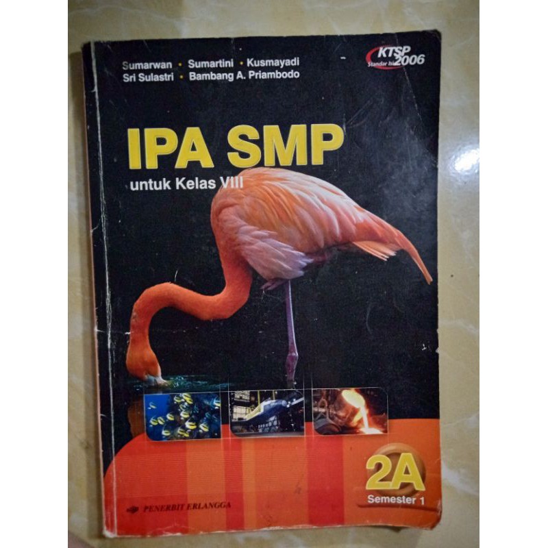 Buku paket IPA Kelas 2 SMP ERLANGGA
