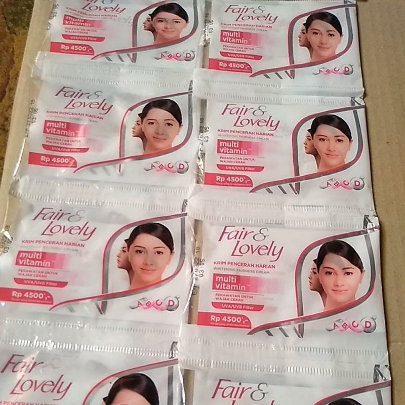 

fair& lovely multivitamin saset 9 gr