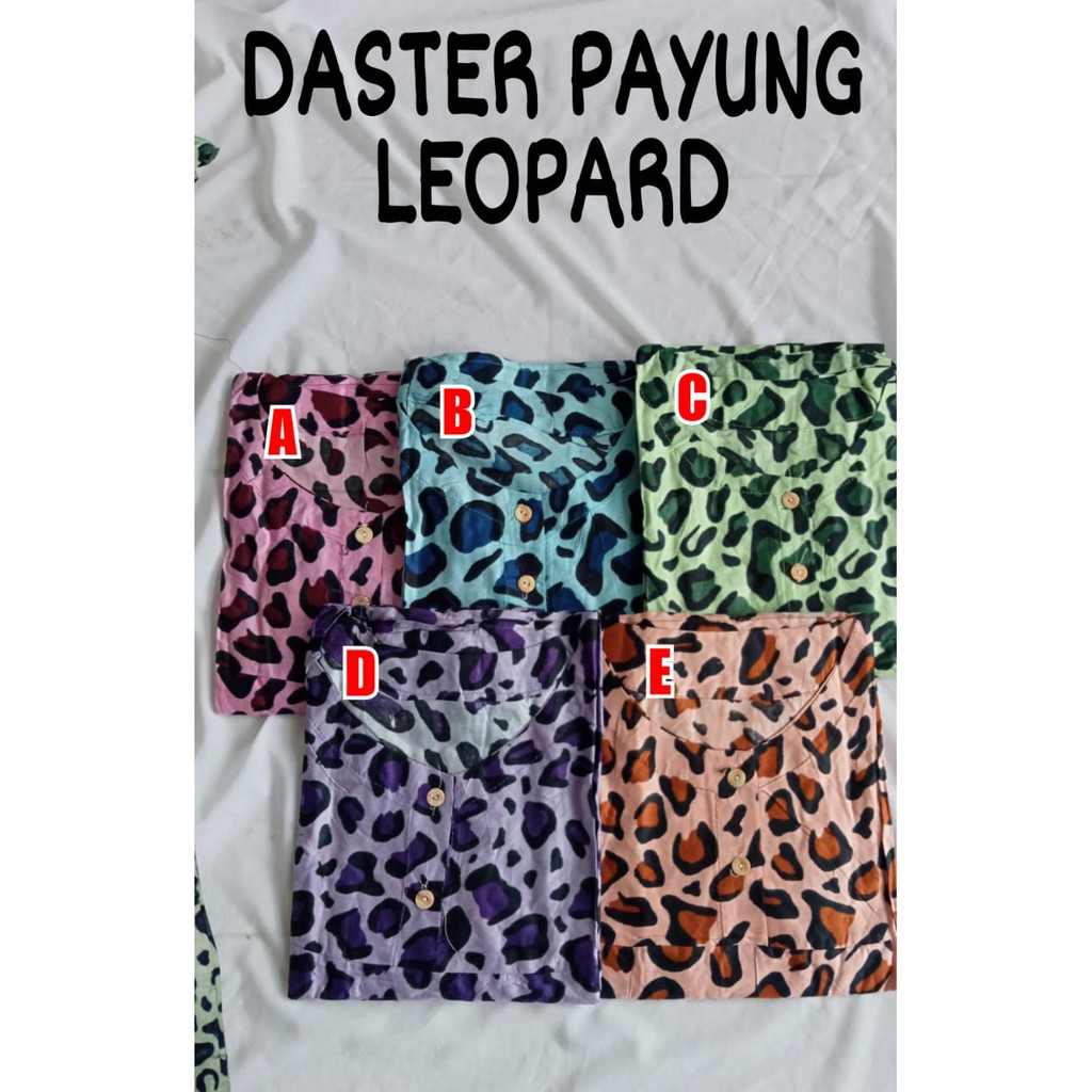 Termurah-Daster Murah Solo-Daster Payung Motif Leopard/macantutul-Bahan Katun Viscose Nyaman Dipakai