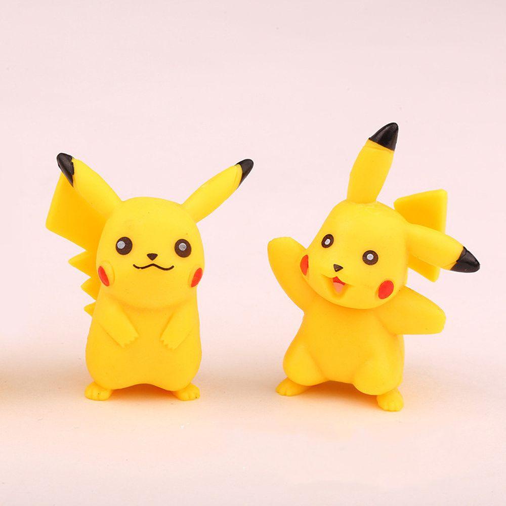 [Elegan] Pikachu Figure Hadiah Ulang Tahun Untuk Anak Mainan Mini Anime 4cm Pokemon