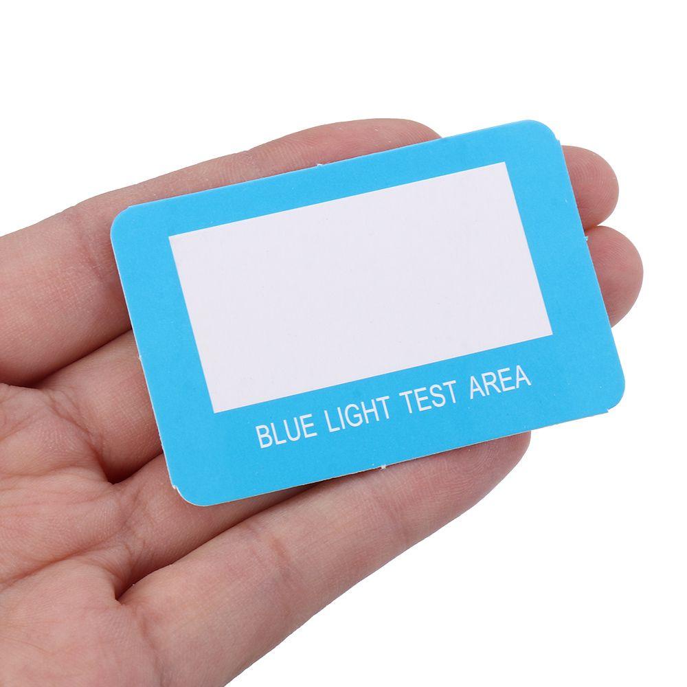 R-flower 5Pcs /set Kartu Tes Anti-Cahaya Biru Profesional Blue Light Card Generator UV Test