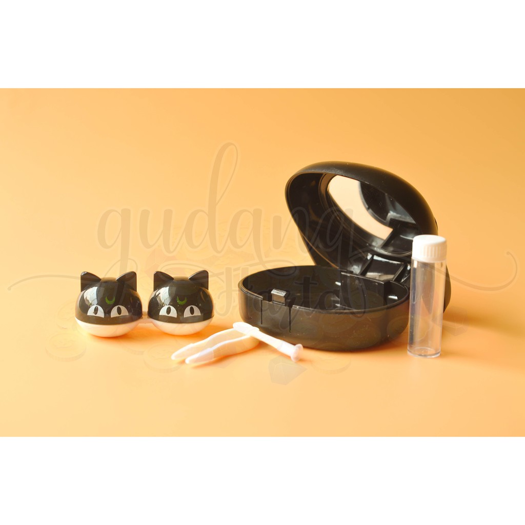 Tempat Softlens Karakter Kartun Kotak Softlens Kucing Cat Lensa Mata GH 502014