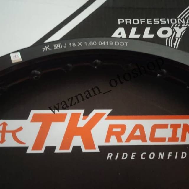 Velg TK Bright Japan Ring 18x160 Hitam,Silver,Gold