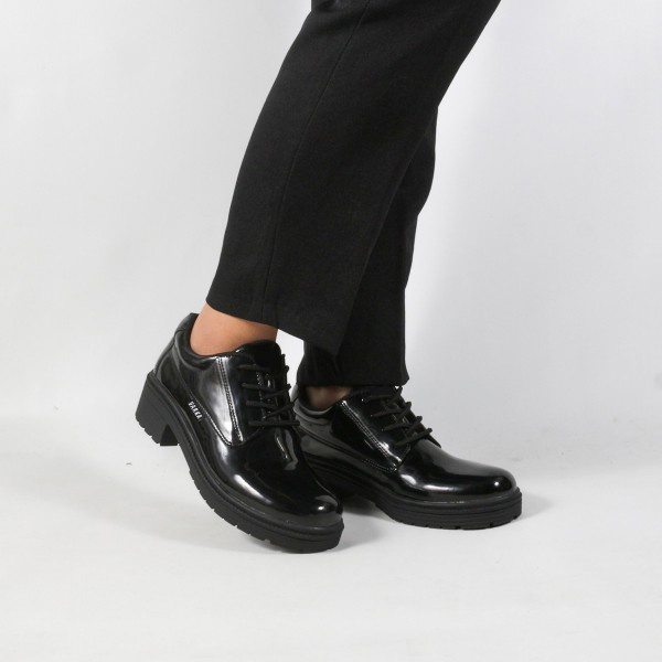 Sepatu Kasual Wanita V 7771 Brand Varka Sepatu semi boots Wanita Kerja Kantor Kuliah Hangout - Hitam