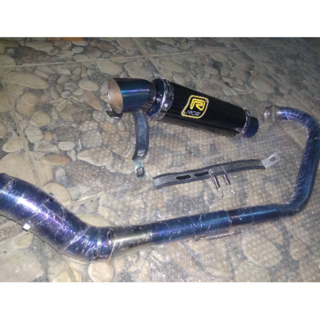 Knalpot racing Rcb carbon corong blumond buat motor Satria fu