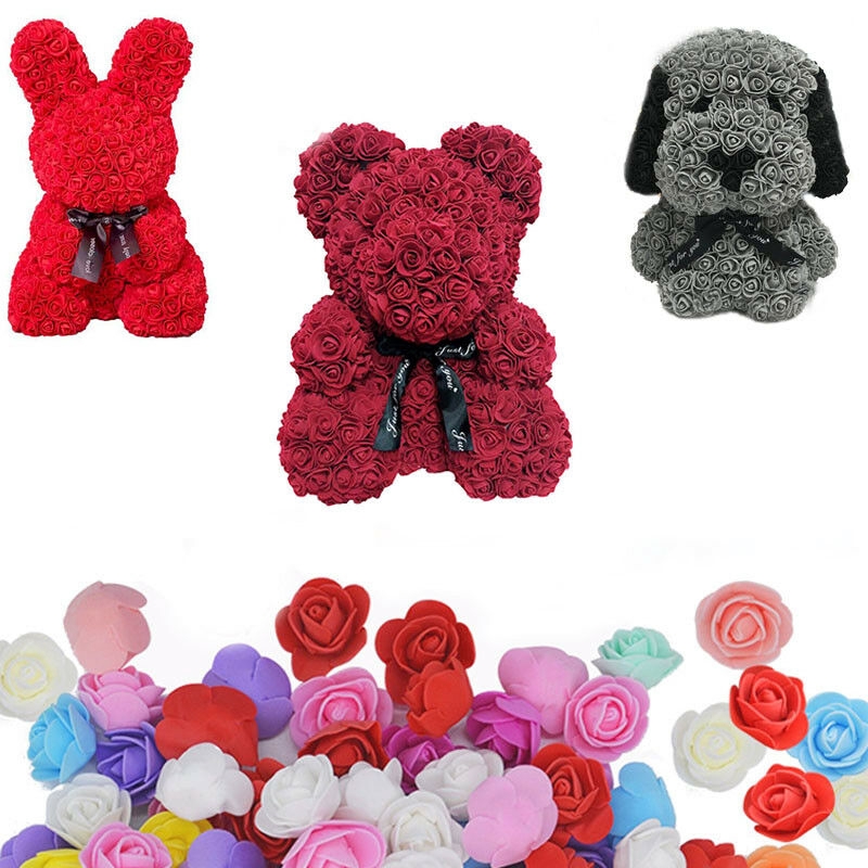 Mainan Boneka Beruang / Kelinci / Anjing Bahan Busa Polystyrene / Styrofoam Untuk Dekorasi Pernikahan / Hadiah Valentine