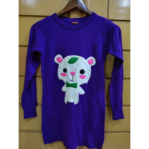 Preloved Rajut Ungu Motif